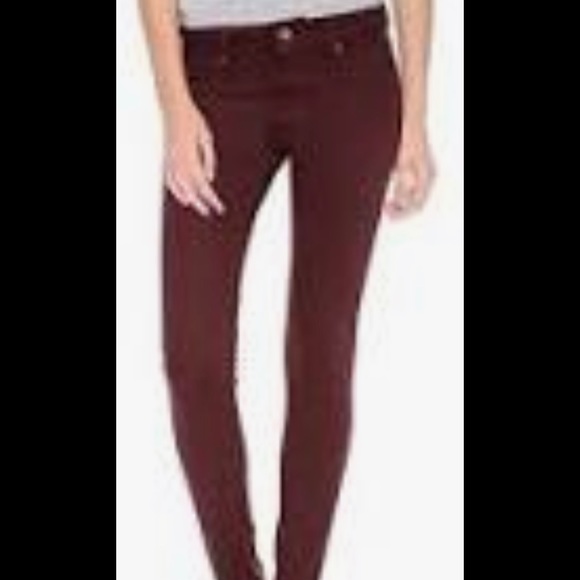 DL1961 Denim - NWOT maroon Emma power legging🍁